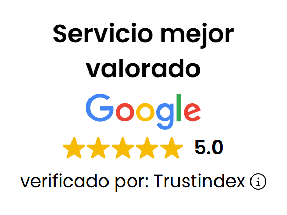 Calificación 5.0 en Google al Dr. Benjamín Galván, especialista en implantes dentales, estética dental y periodoncia en Buenos Aires, verificado por Trustindex como servicio odontológico mejor valorado.